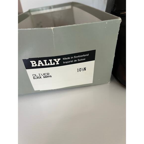 Bally Of Switzerland Oliver Loafer Shoe Black Nappa Leather Men Size 10.5 N JL main image 14